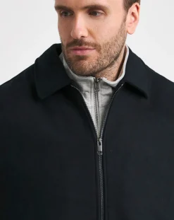 Jacamo Wool Collar Zip Up Jacket