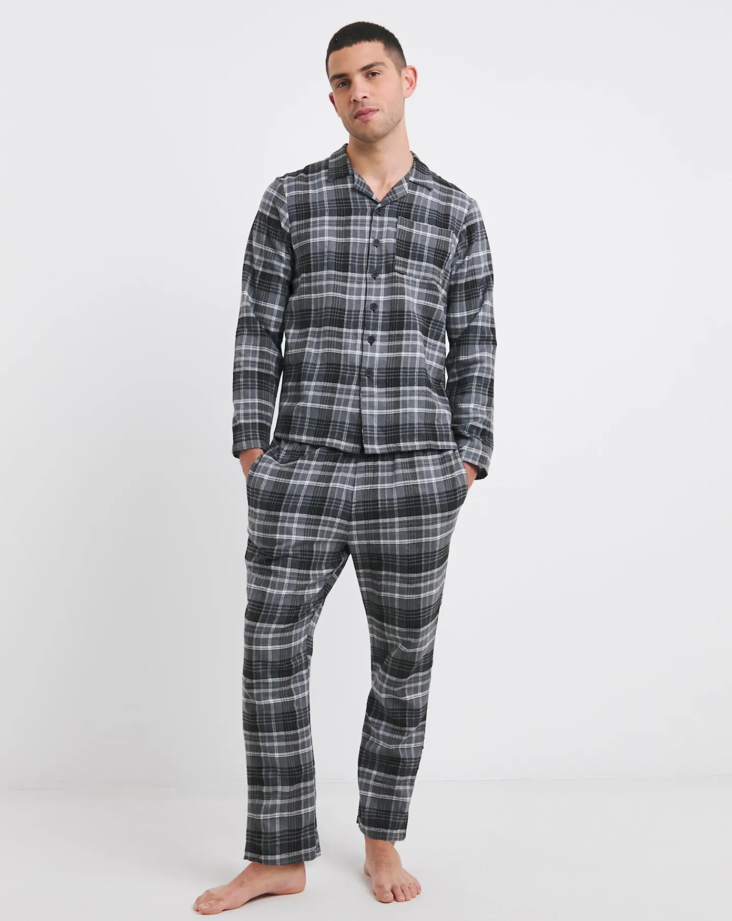 Jacamo Woven Check Pyjama Set