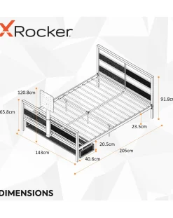 X Rocker Base Camp Double Bed with Vesa Mount Bracket
