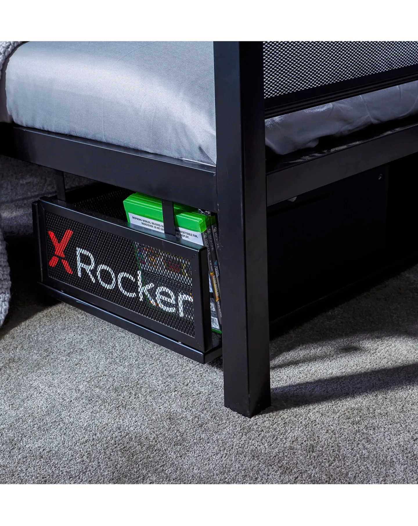 X Rocker Base Camp Double Bed with Vesa Mount Bracket