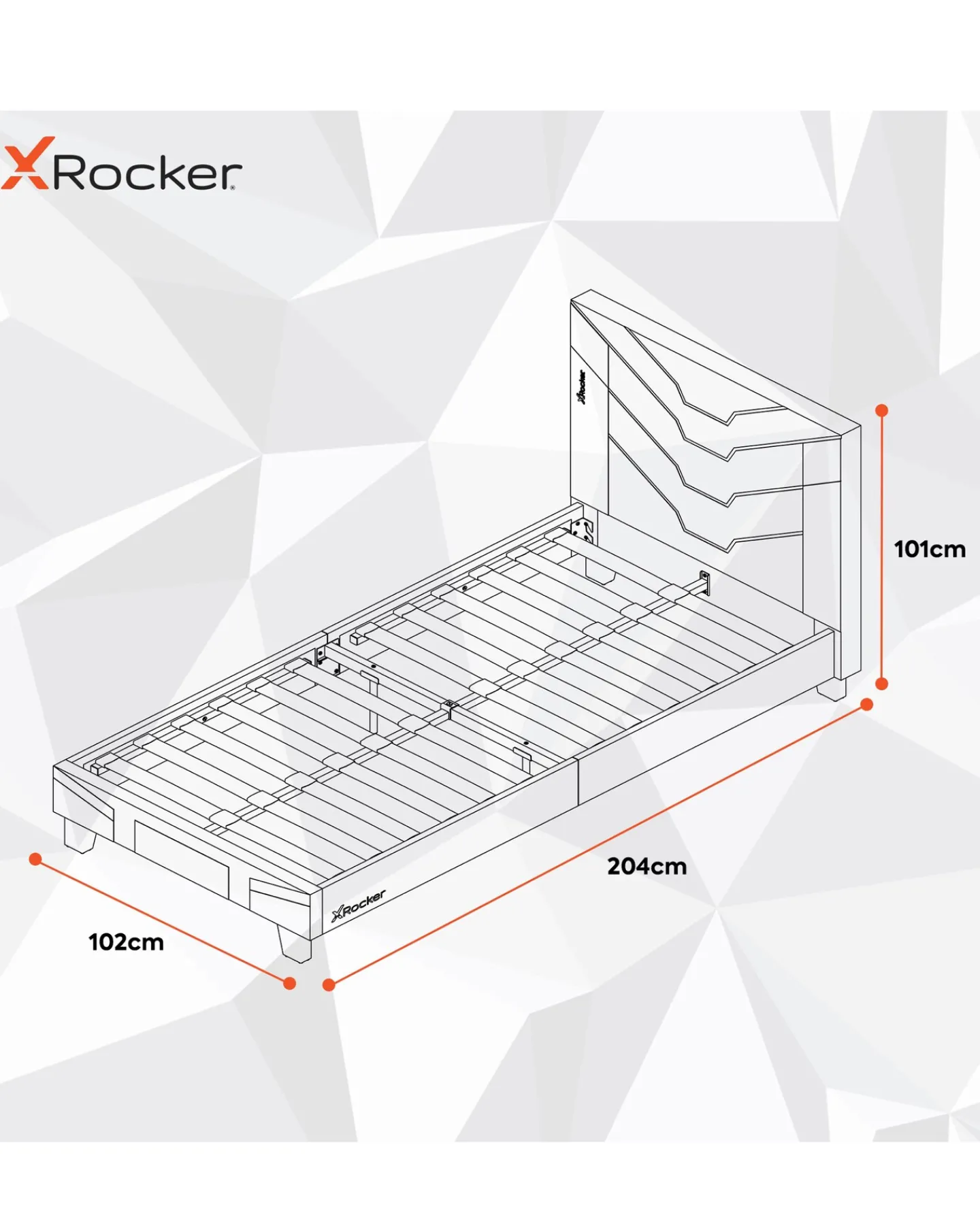 X Rocker Cerberus MKII Gaming Single Bed in a Box -