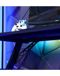 X Rocker Lumio Compact Gaming Desk with 3-Sided App-Controlled LED Lighting