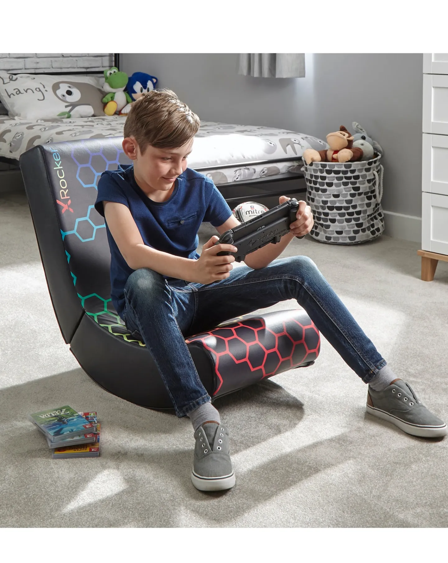 X Rocker Video Rocker Neo - Hex Edition Foldable Gaming Chair